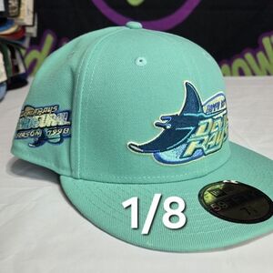 🔴SOLD🔴New Era 7 1/8 - Beach Glass Tampa Bay Rays